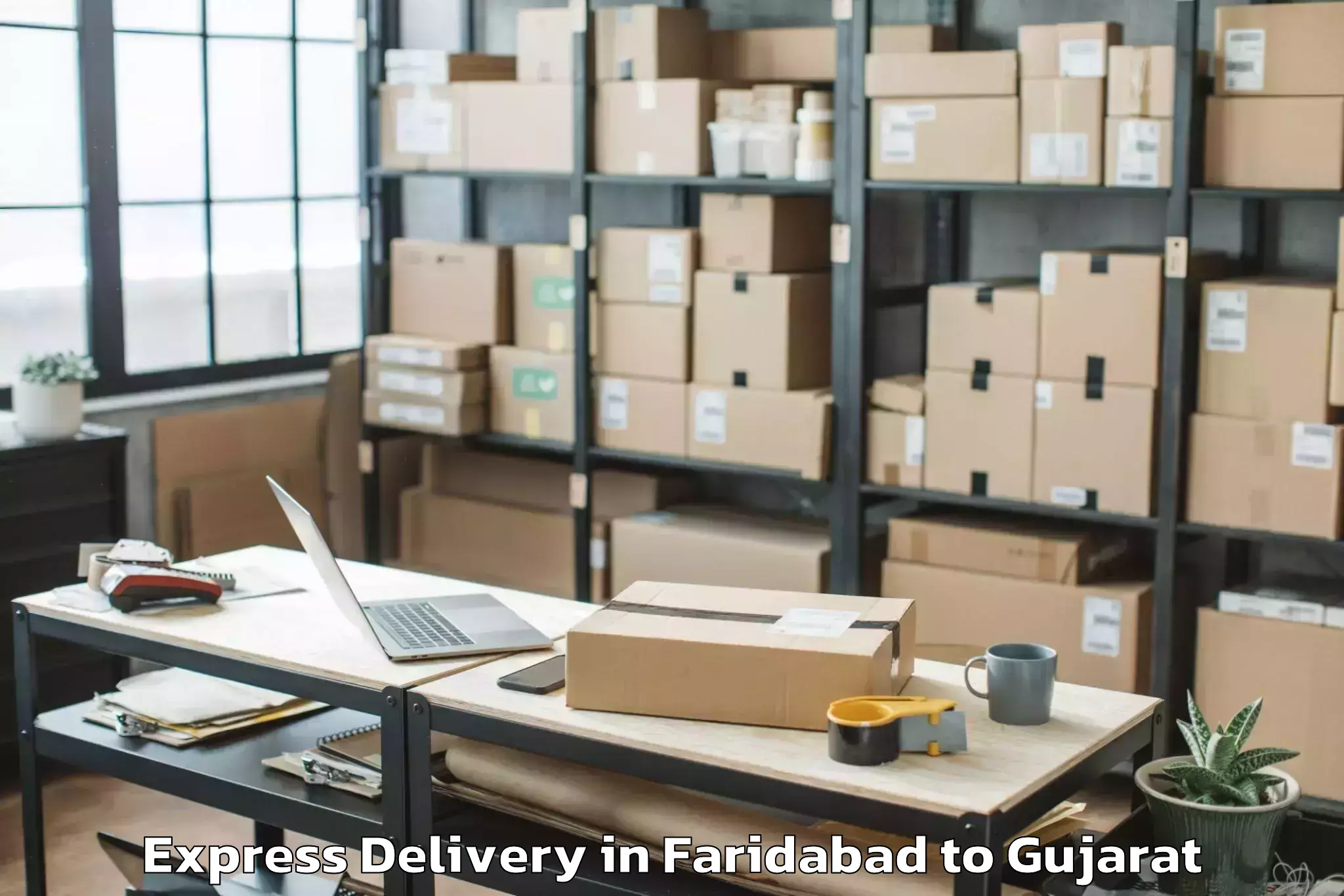 Quality Faridabad to Himmatnagar Express Delivery